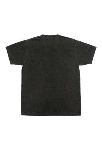 Áo phông nam Garment Dye có túi form boxy (đen xám)