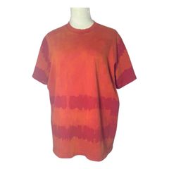 Áo phông nhuộm Tie Bleach form boxy  (Cam)