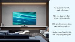 Smart Tivi QLED 4K 50 inch Samsung QA 50Q80A