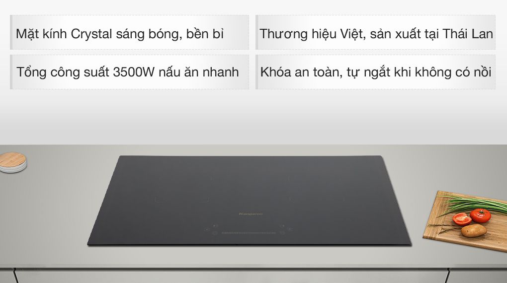 Bếp từ đôi lắp âm Kangaroo KG851i