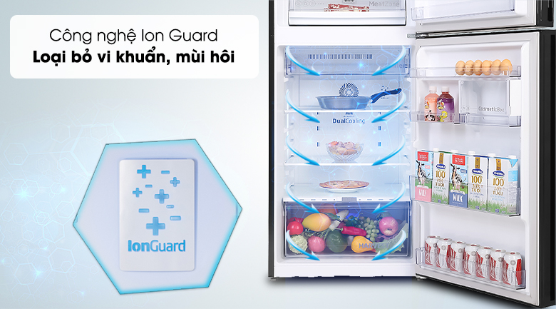 Tủ lạnh Beko Inverter 340 lít RDNT371E50VZGB - Công nghệ Ion Guard