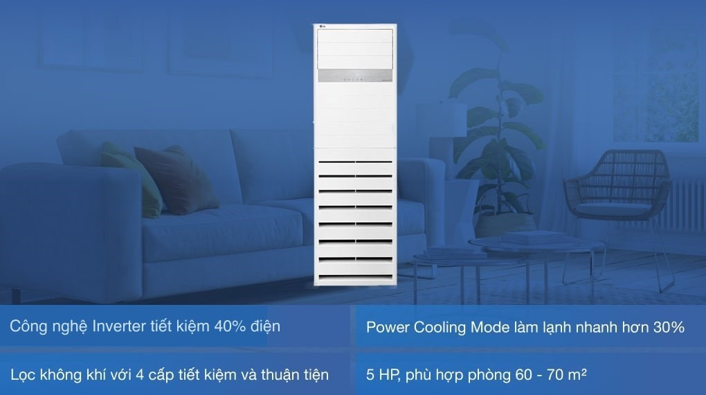 Máy lạnh Tủ đứng LG Inverter 5 HP APNQ48GT3E4