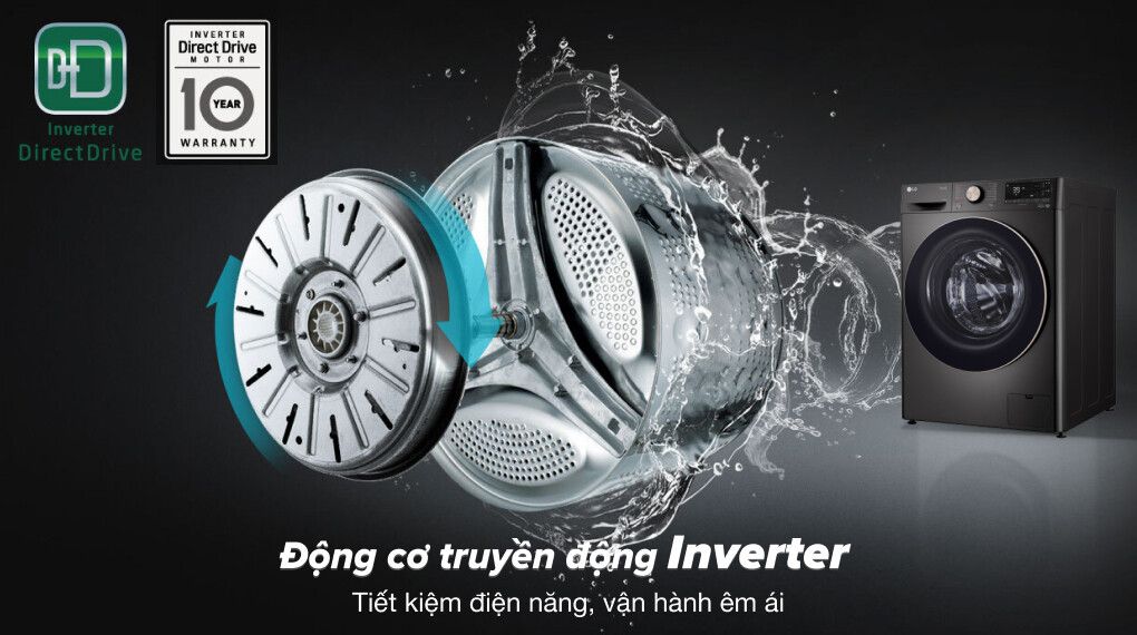 Máy giặt lồng ngang LG Inverter 14Kg FV1414S3BA
