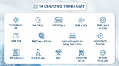 Máy giặt lồng ngang LG Inverter 14Kg + sấy 8Kg FV1414H3BA