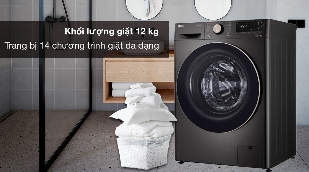 Máy giặt lồng ngang LG Inverter 12Kg FV1412S3BA