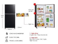 Tủ lạnh Mitsubishi Electric Inverter 344 lít MR-FX43EN-GBK-V