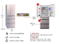 Tủ lạnh Mitsubishi Electric Inverter 694 lít MR-WX70C-F