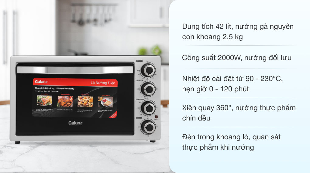 Lò nướng thùng Galanz KWS2042LQ-H8UK 42 lít