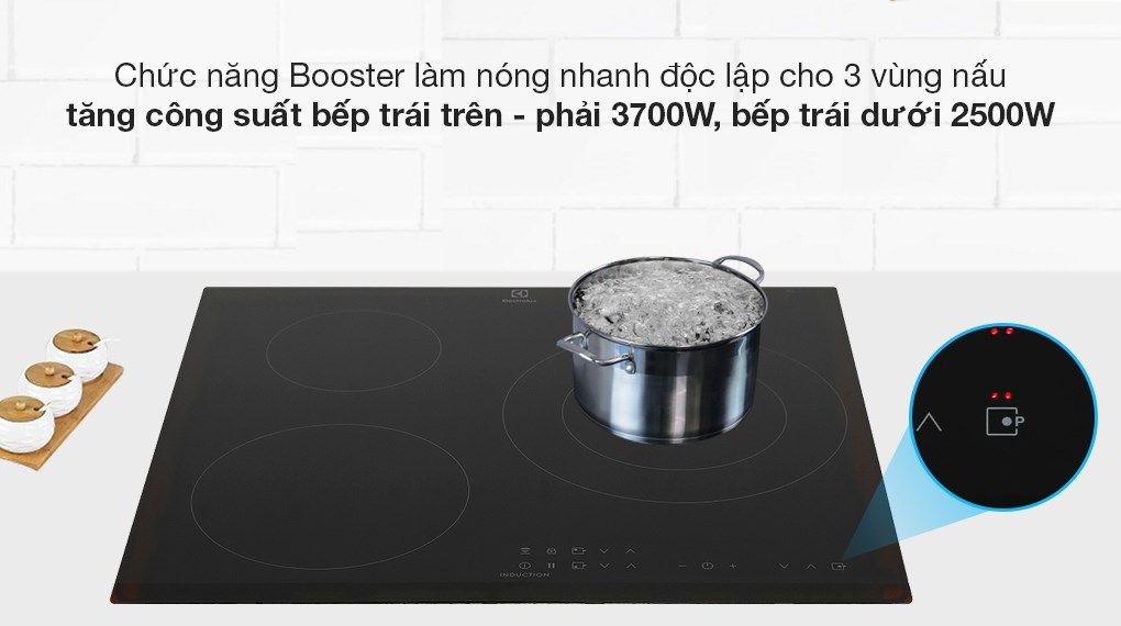 Bếp từ 3 vùng nấu lắp âm Electrolux LIT60336