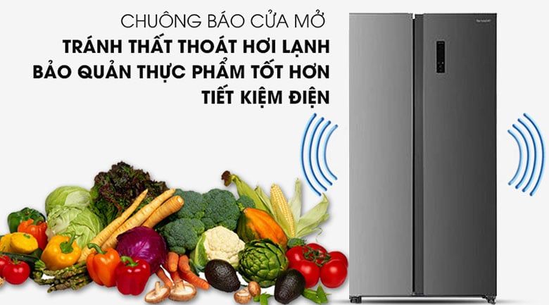 Tủ lạnh SBS Sharp Inverter 442L SJ-SBX440V-SL