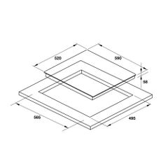 Bếp Từ 3 Vùng Nấu HC-I603B Hafele 536.61.791