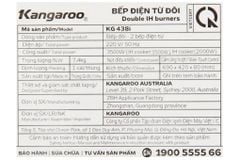 Bếp từ đôi lắp âm Kangaroo KG438I