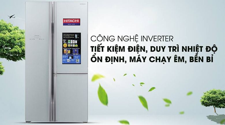 Tủ lạnh Hitachi Inverter 600 lít R-FM800PGV2 GS