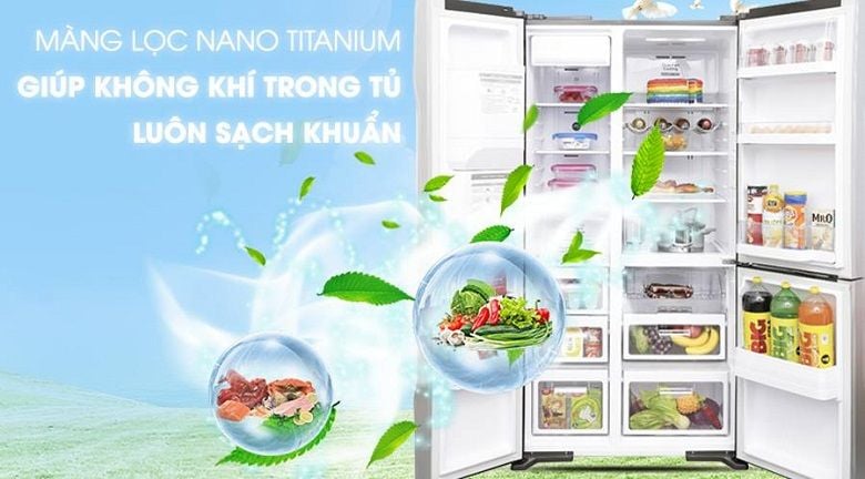 Tủ lạnh Hitachi Inverter 600 lít R-FM800PGV2 GS