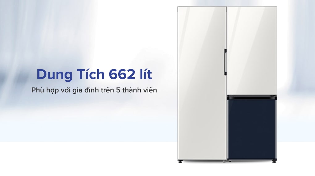 Combo Tủ lạnh Samsung RZ32T744535/SV & RB33T307029/SV - Dung tích 662 lít