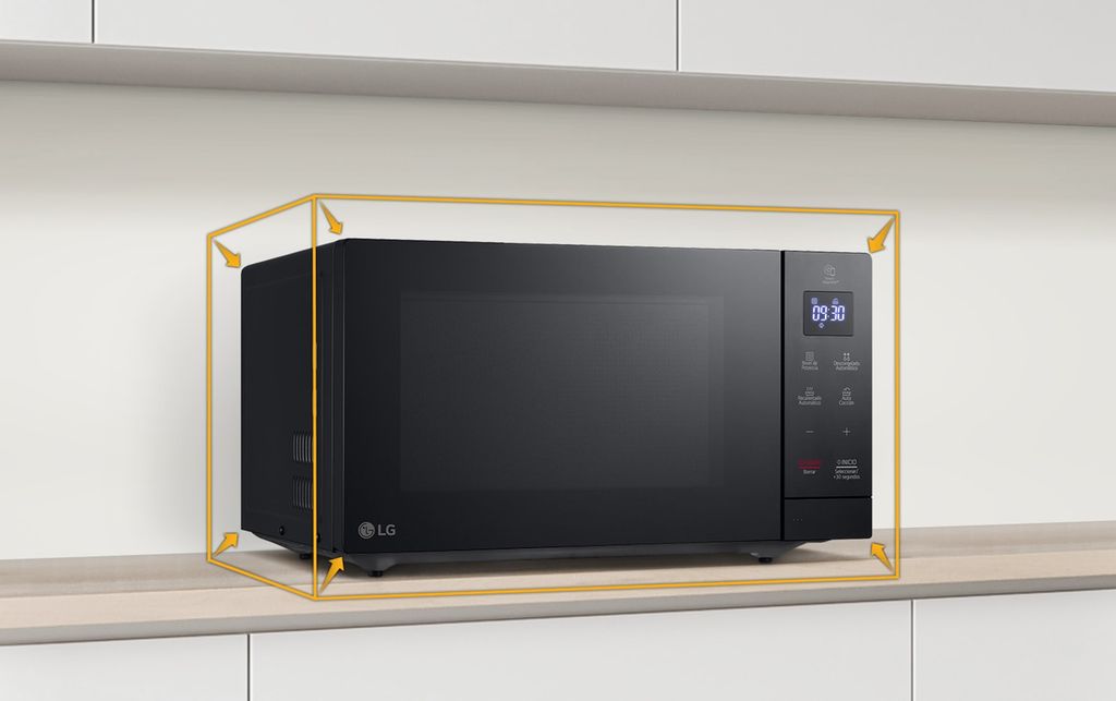Lò vi sóng LG NeoChef™ Slim 1.1 Sq. ft. Công suất - Đen - MS3032JAS