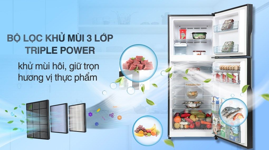 Tủ lạnh Hitachi Inverter 339 lít R-FVX450PGV9 GBK