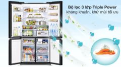 Tủ lạnh Hitachi Inverter 569 lít Multi Door R-WB640VGV0(GMG)