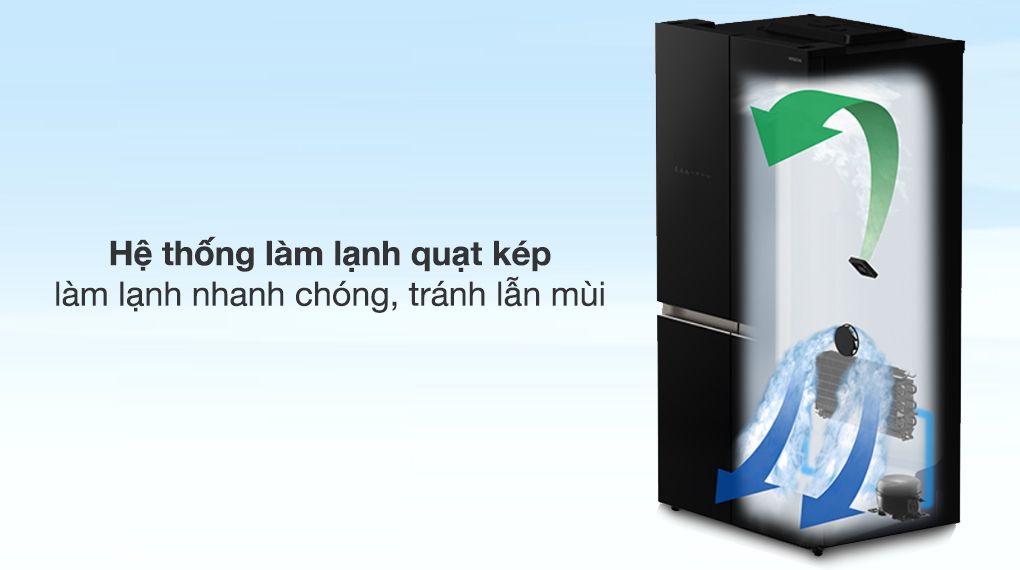 Tủ lạnh Hitachi Inverter 569 lít Multi Door R-WB640VGV0 GMG