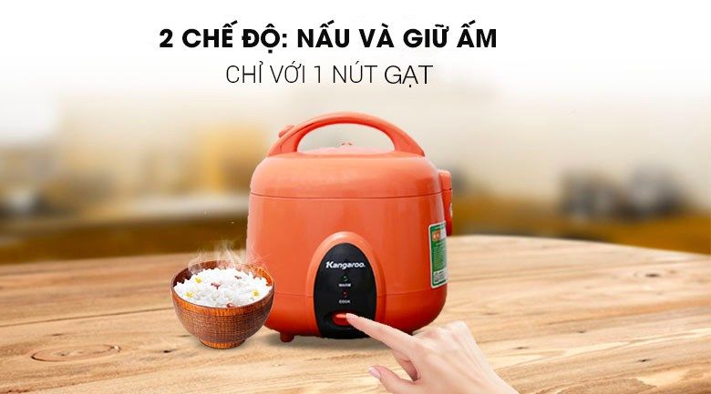 Nồi cơm điện nắp gài Kangaroo 1.2 lít KG826S