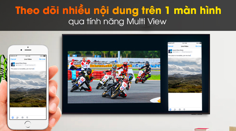 Smart Tivi Samsung 4K Crystal UHD 55 Inch UA55AU9000 - Multi View 