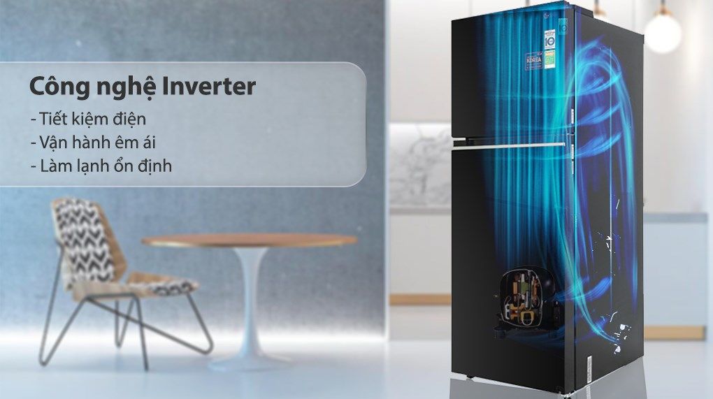 Tủ lạnh LG Inverter 315 Lít GN-M312BL