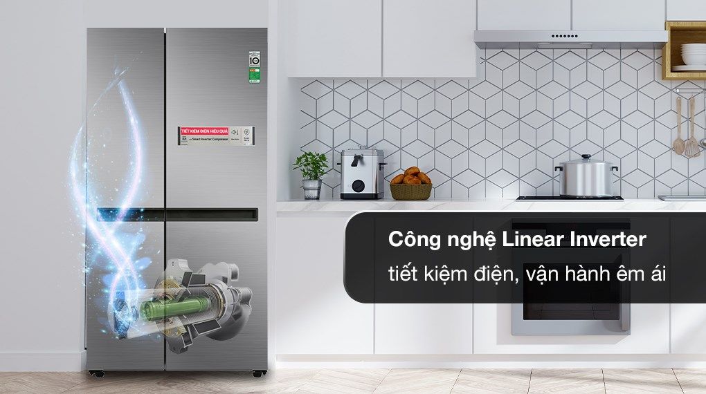 Tủ lạnh LG Inverter 649 Lít GR-B257JDS