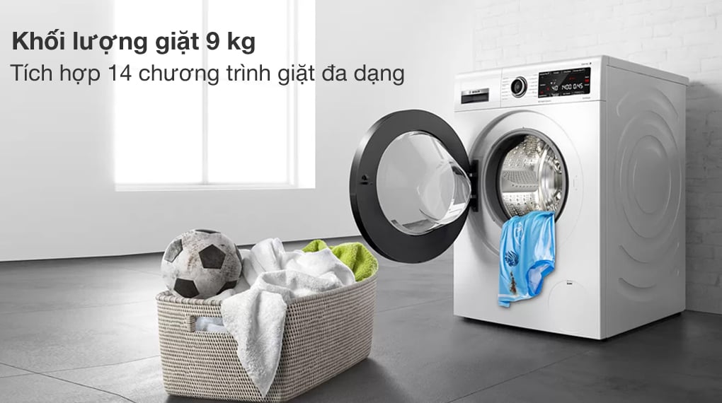 14 chương trình giặt đa dạng - Máy giặt Bosch 9 kg WAV28L40SG