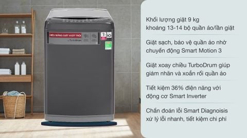 Máy giặt LG Inverter 9kg T2109VSAB