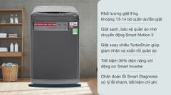 Máy giặt LG Inverter 9 kg T2109VSAB