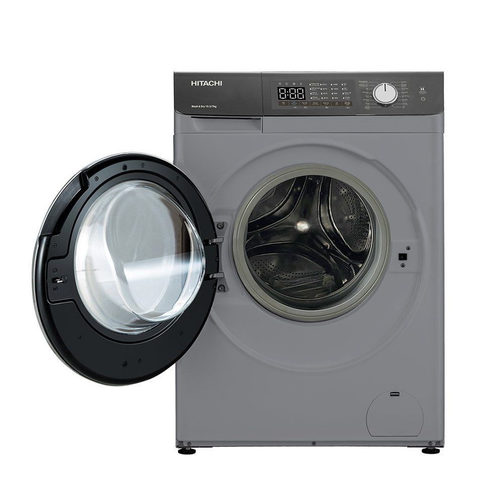 Máy giặt lồng ngang Hitachi Inverter 10.5Kg sấy 7Kg BD-D1054HVOS
