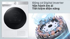Máy sấy bơm nhiệt Samsung 9 kg DV90T7240BH/SV