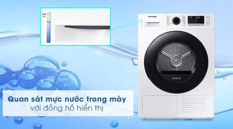 Máy sấy bơm nhiệt Samsung 9 kg DV90TA240AE/SV