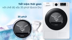 Máy sấy bơm nhiệt Samsung 9 kg DV90TA240AE/SV