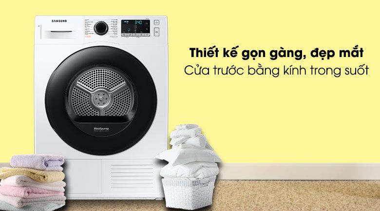 Máy sấy bơm nhiệt Samsung 9 kg DV90TA240AE/SV