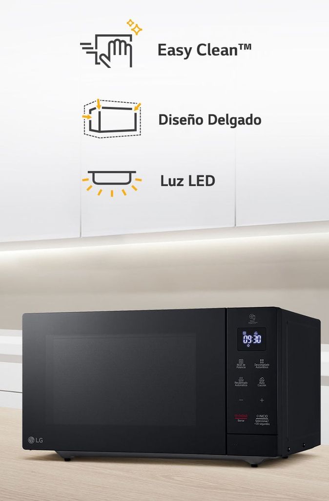 Lò vi sóng LG NeoChef™ Slim 1.1 Sq. ft. Công suất - Đen - MS3032JAS