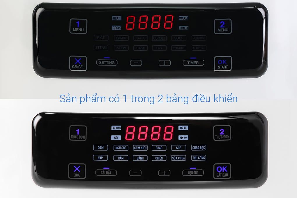 Nồi cơm 2 ngăn đa năng Sharp 1.8 lít KN-TC50VN-WH