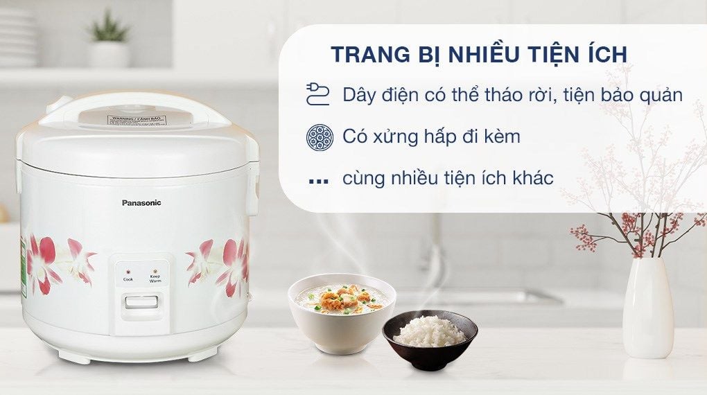 Nồi cơm nắp gài Panasonic 1.8 lít SR-MVN18FRAX