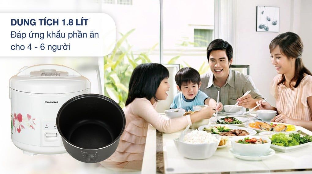 Nồi cơm nắp gài Panasonic 1.8 lít SR-MVN18FRAX