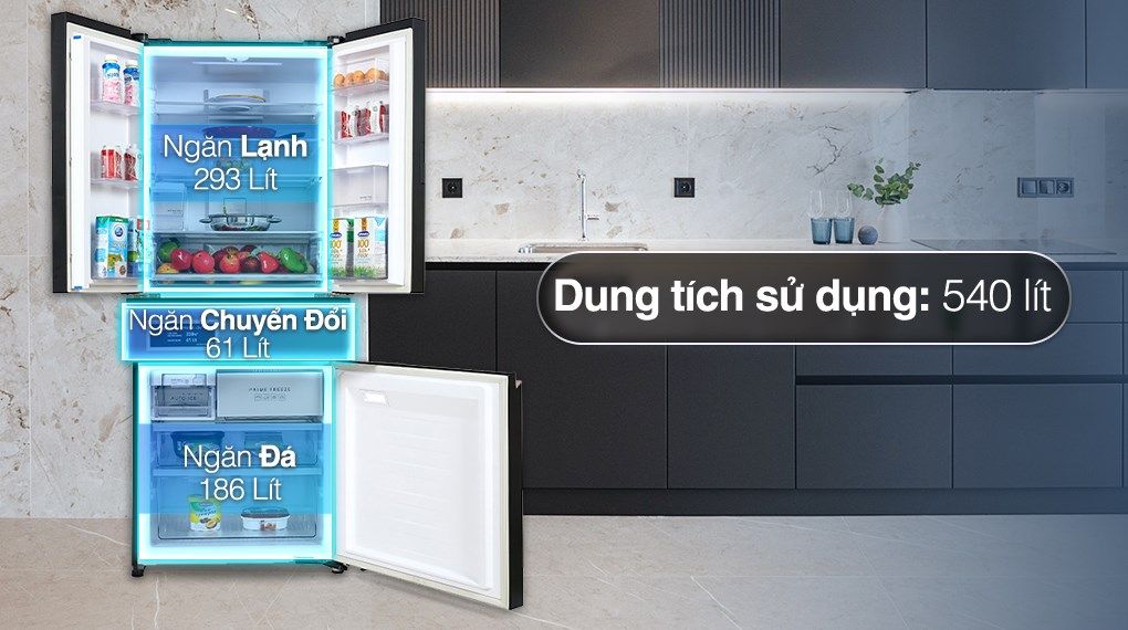 Tủ lạnh Panasonic 540 lít NR-YW590YMMV