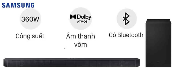 Bộ loa thanh Samsung Q600C-BLACK-HW-Q600C-XV