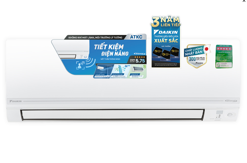 Điều hòa Daikin Inverter 11900 BTU ATKC35UAVMV