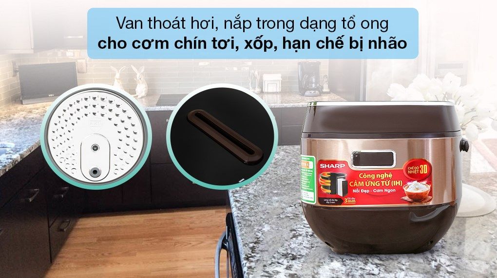 Nồi cơm cao tần Sharp 1.8 lít KS-IH191V-GL