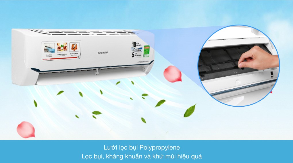 Điều hòa Sharp 1 chiều Inverter 9000 BTU AH-X9XEW