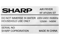 Nồi chiên không dầu Sharp KF-AF42MV-ST 4.2 lít