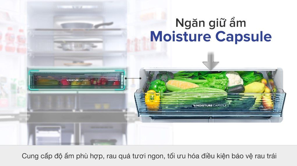 Tủ lạnh Sharp Inverter 572 lít Multi Door SJ-FX640V-SL