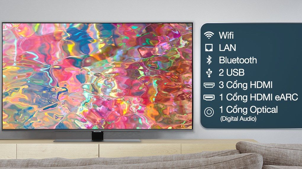 Smart Tivi QLED 4K 75 inch Samsung QA 75Q80B