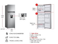 Tủ lạnh LG Inverter 264L GV-D262PS