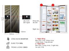 Tủ Lạnh Hitachi Inverter 569 Lít R-FM800XAGGV9X GBZ