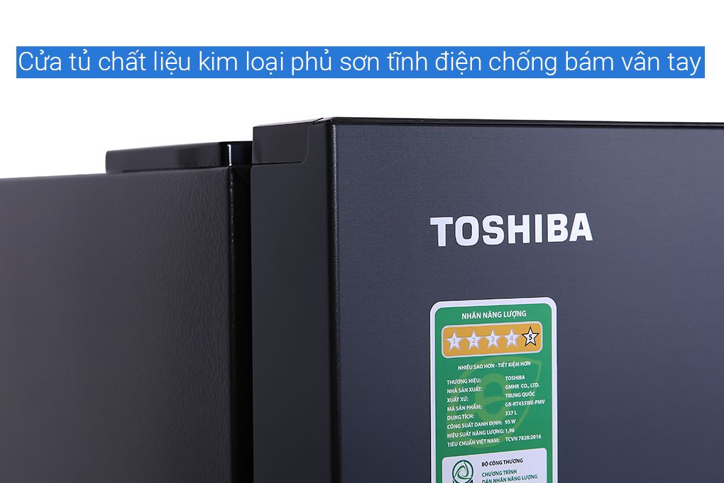 Tủ lạnh Toshiba Inverter 337 lít GR-RT435WE-PMV(06)-MG